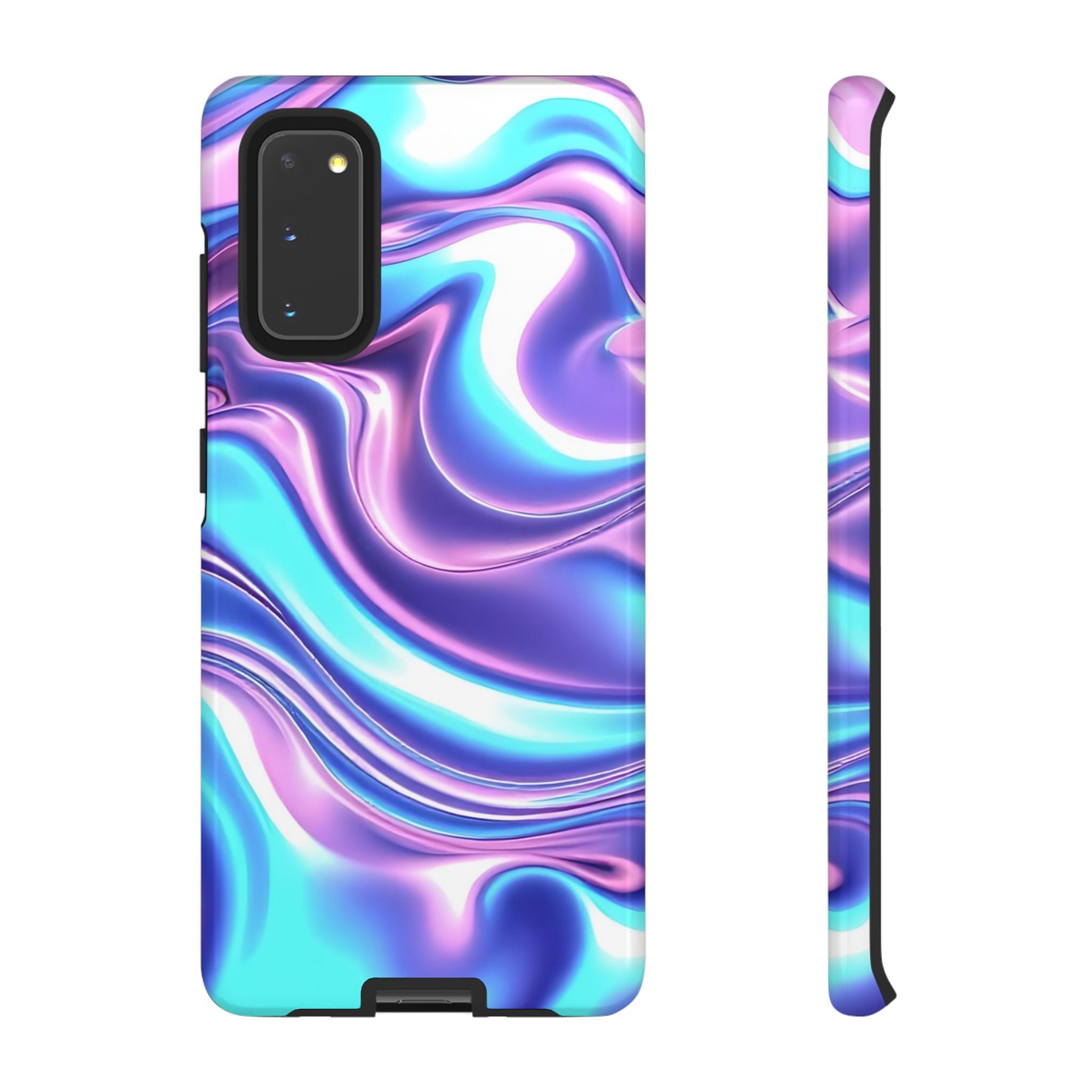 Colorful Phone Case, Tough Case, Swirl Design Phone Cover, Vibrant Phone Accessory, Gift for Her, Trendy Mobile Protection
