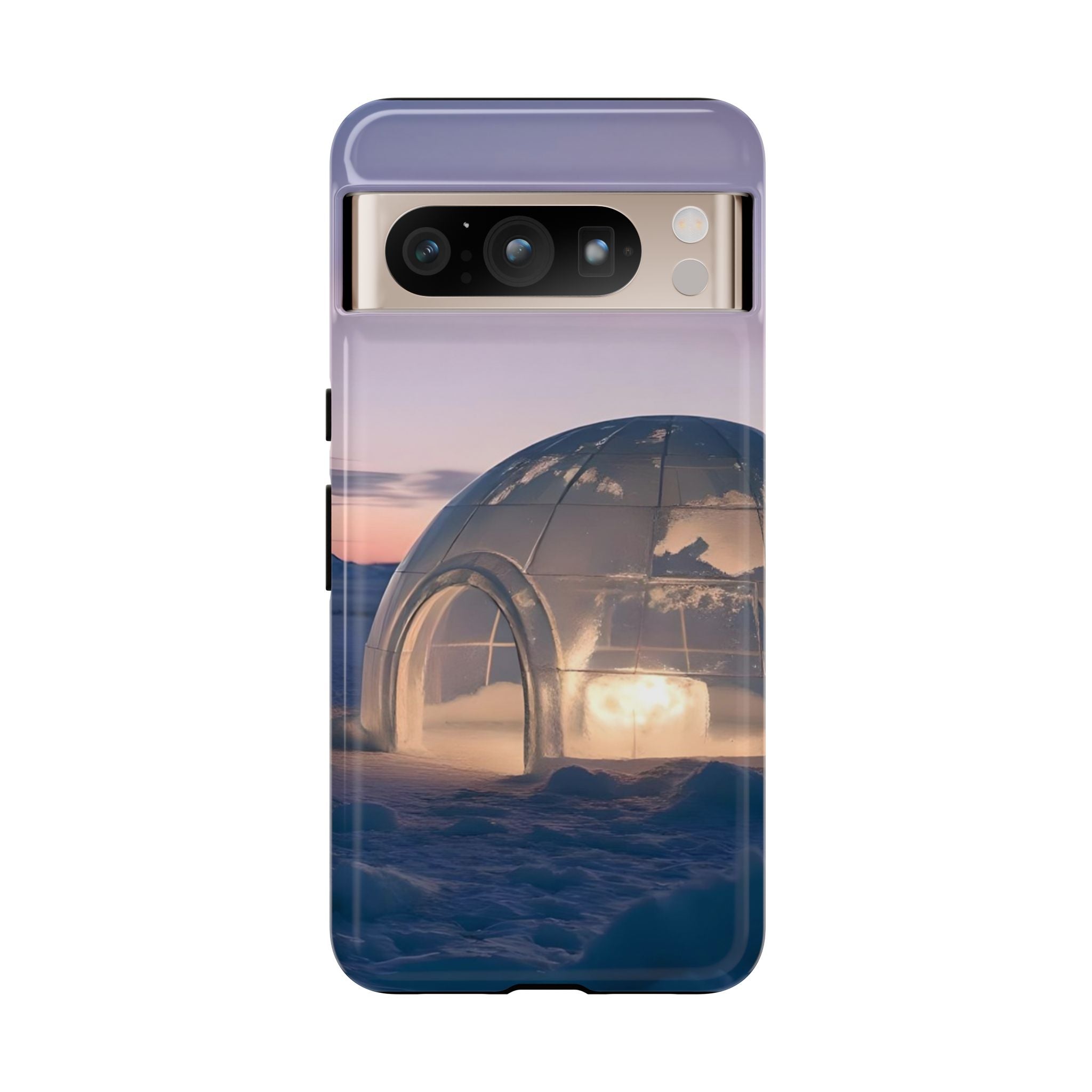 Stylish Phone Case with Igloo Design, Tough Cases for Outdoor Lovers, Unique Gift for Adventurers, Phone Cover for Winter, Protective Cases