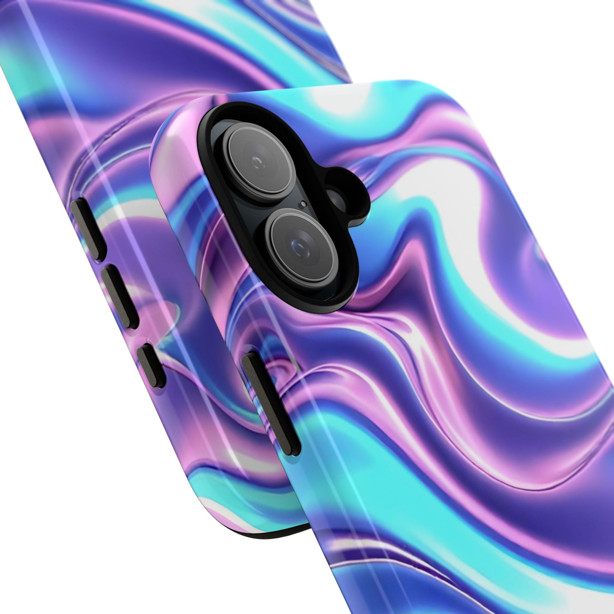 Colorful Phone Case, Tough Case, Swirl Design Phone Cover, Vibrant Phone Accessory, Gift for Her, Trendy Mobile Protection