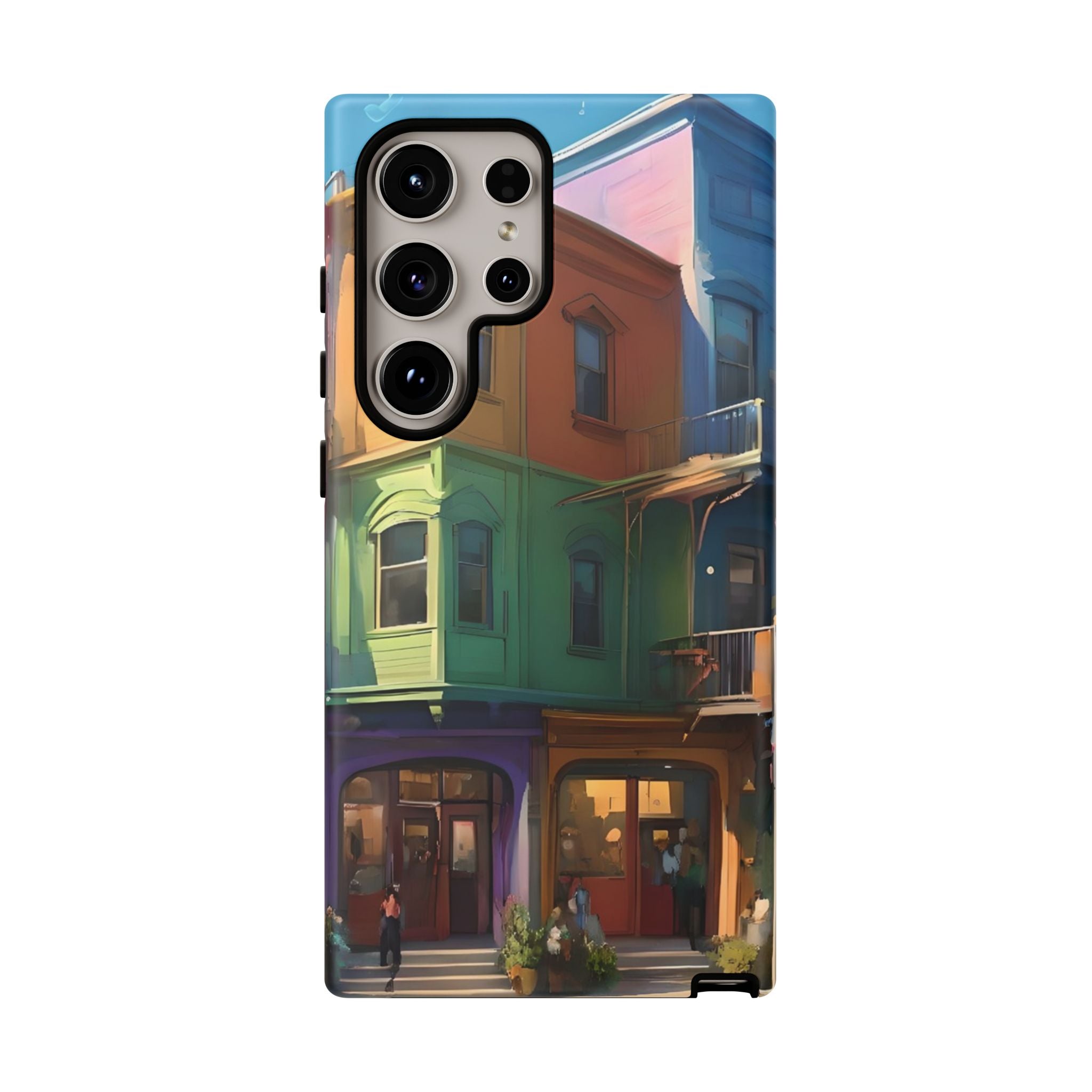 Colorful Phone Case with Artistic Cityscape Design, Tough Phone Cover, Unique Gift for Art Lovers, Vibrant Mobile Accessory, Perfect [...]