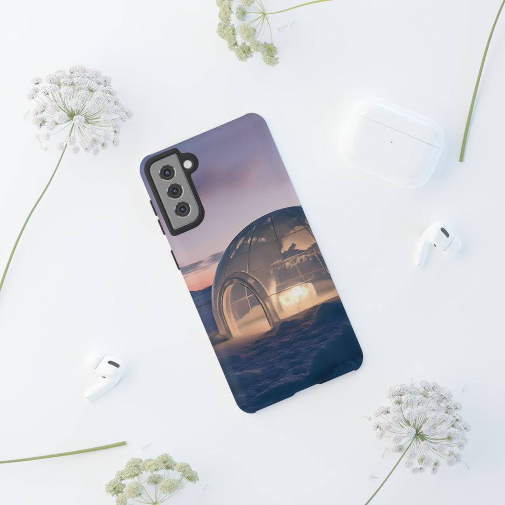 Arctic Igloo Twilight Snow Landscape, Phone Case