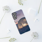 Coque de téléphone Arctic Igloo, paysage enneigé au crépuscule