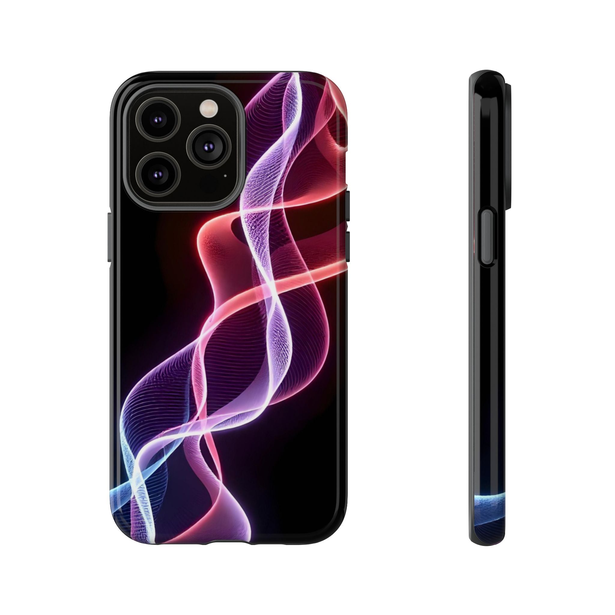 Stylish Phone Case with Vibrant Wave Design, Tough Cases, Phone Accessories, Unique Gift, Trendy Tech, Fashionable Protection