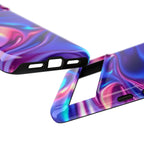 Coque de téléphone vibrante avec motif de vagues colorées, coque robuste et élégante, cadeau unique pour elle, accessoires de téléphone