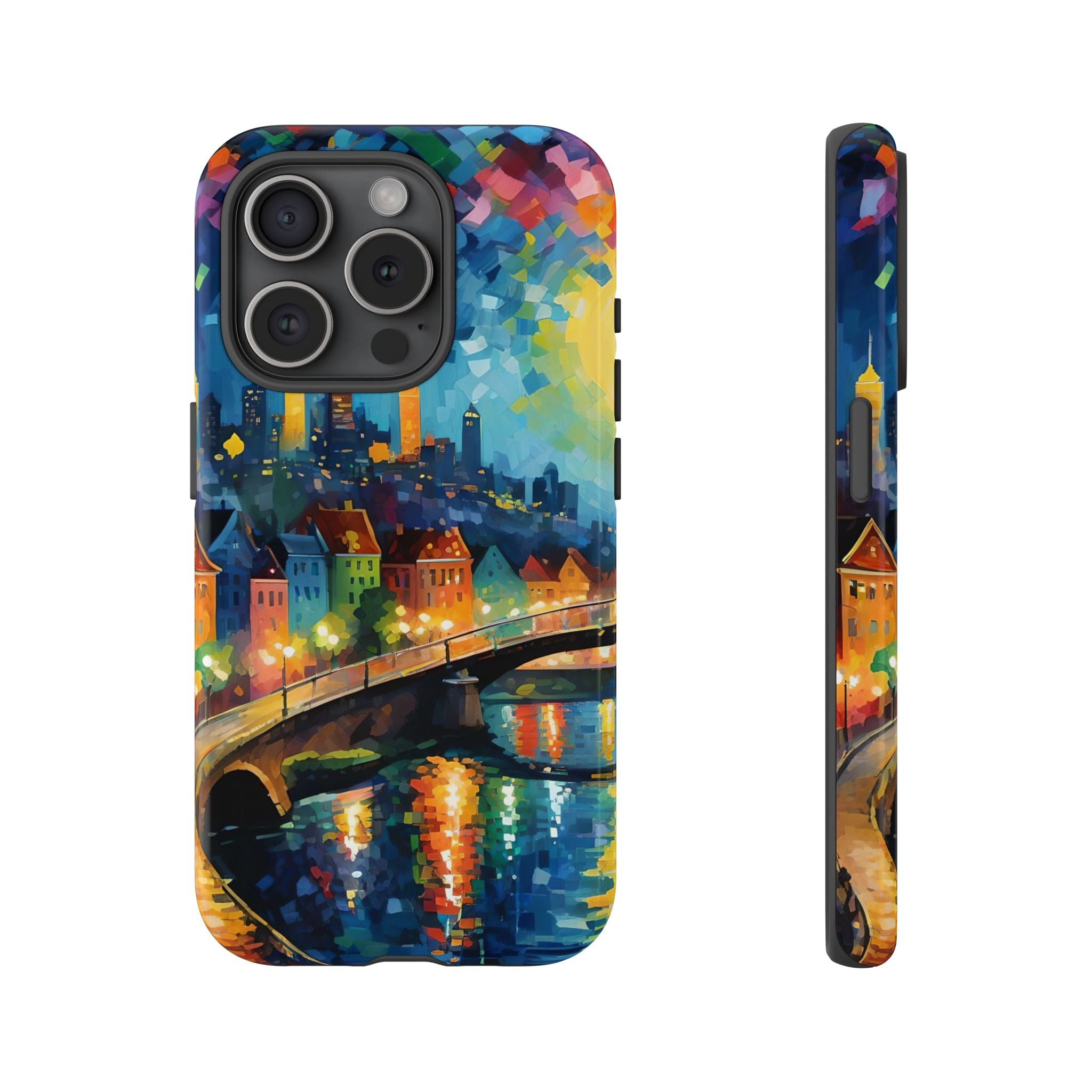 Colorful Phone Case for Tough Cases, Artistic Phone Cover, Unique Gift, Vibrant Design, Decorative Phone Accessories