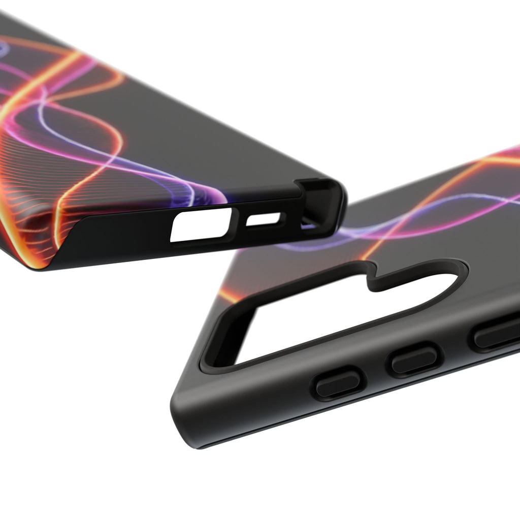 Vibrant Phone Case with Abstract Light Design, Artistic Phone Cover, Modern Tech Accessory, Gift for Tech Lovers, Personalized Phone Case