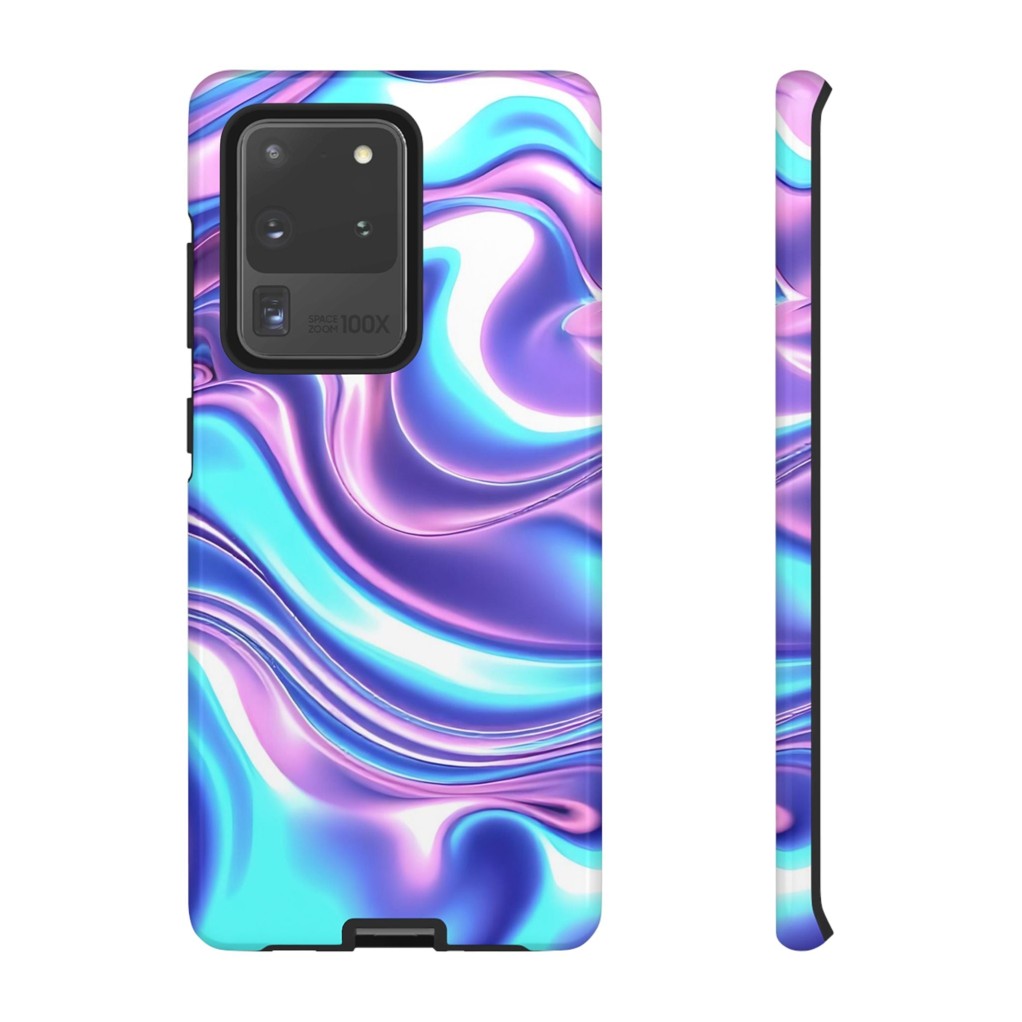 Colorful Phone Case, Tough Case, Swirl Design Phone Cover, Vibrant Phone Accessory, Gift for Her, Trendy Mobile Protection