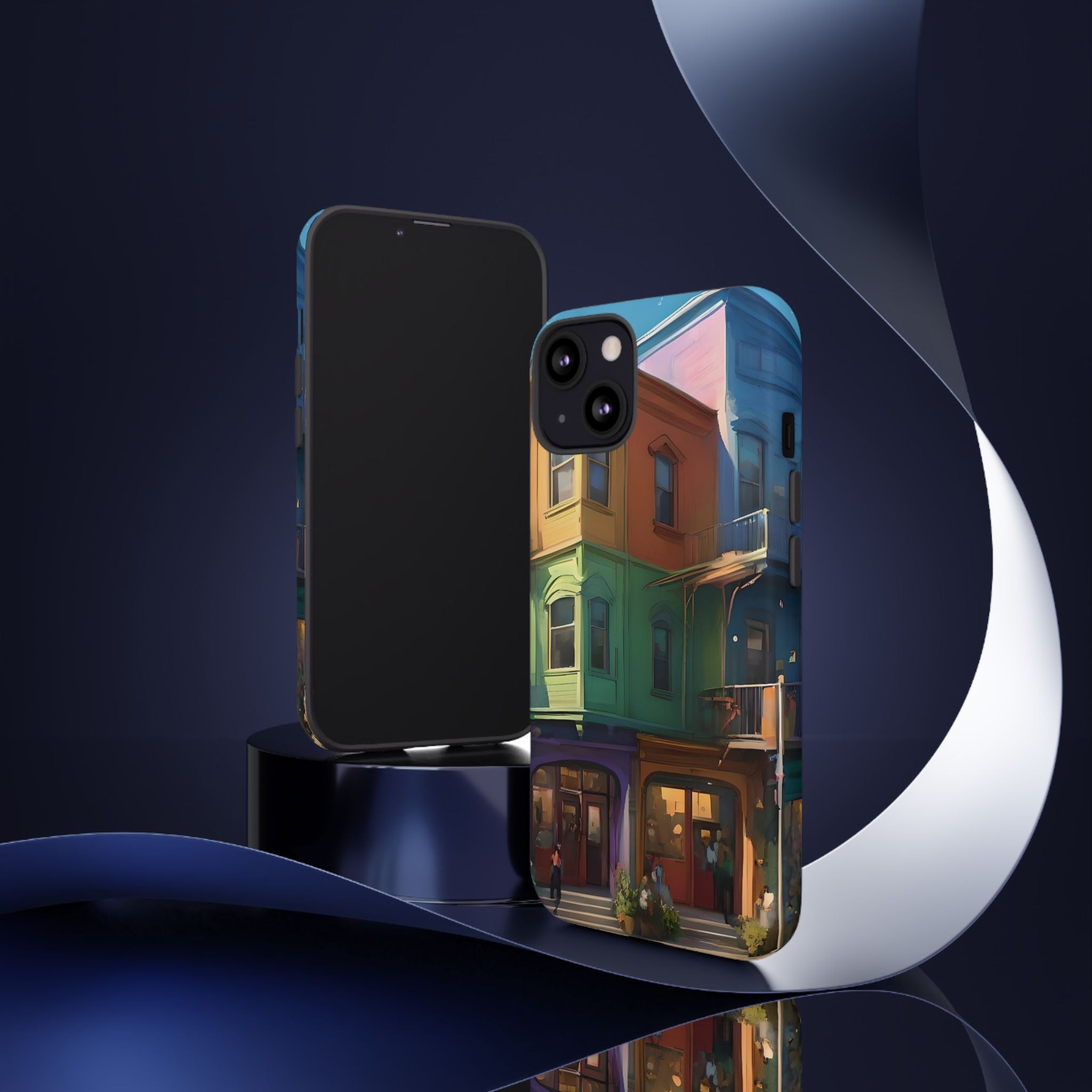 Colorful Phone Case with Artistic Cityscape Design, Tough Phone Cover, Unique Gift for Art Lovers, Vibrant Mobile Accessory, Perfect [...]
