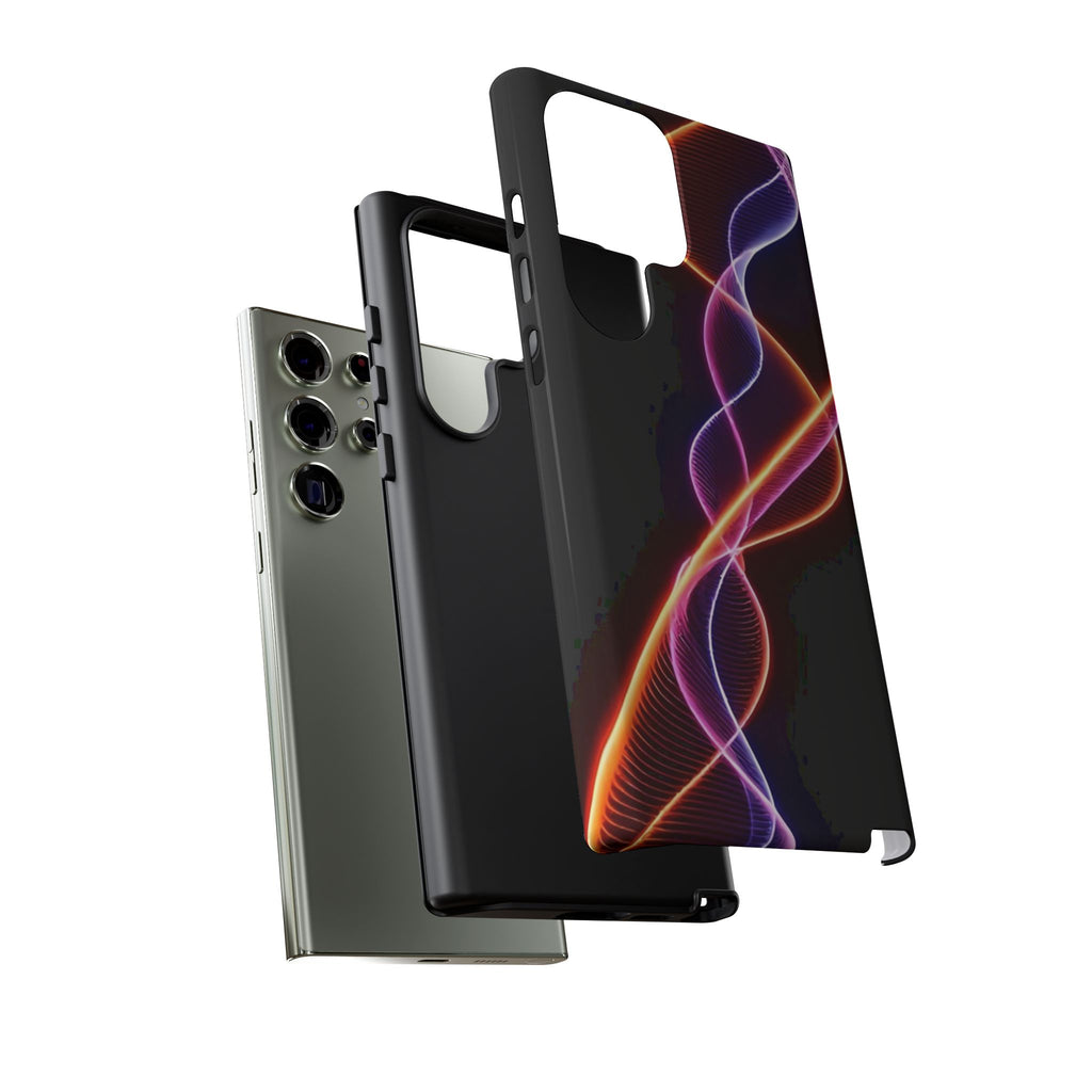 Vibrant Phone Case with Abstract Light Design, Artistic Phone Cover, Modern Tech Accessory, Gift for Tech Lovers, Personalized Phone Case