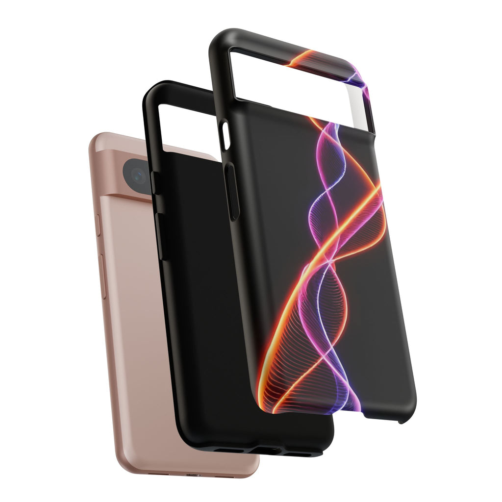 Vibrant Phone Case with Abstract Light Design, Artistic Phone Cover, Modern Tech Accessory, Gift for Tech Lovers, Personalized Phone Case