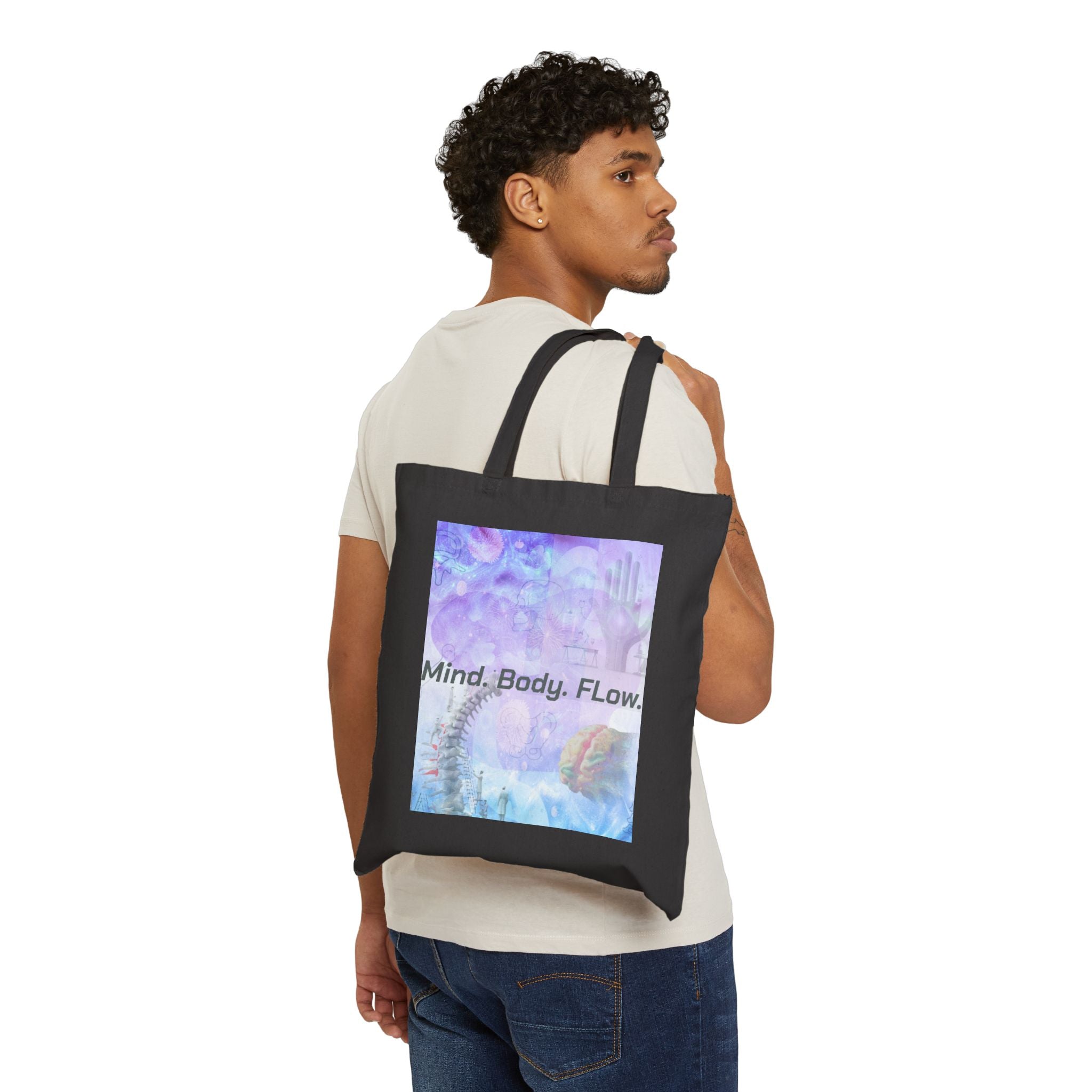 Mind Body Flow Design, Tote Bag