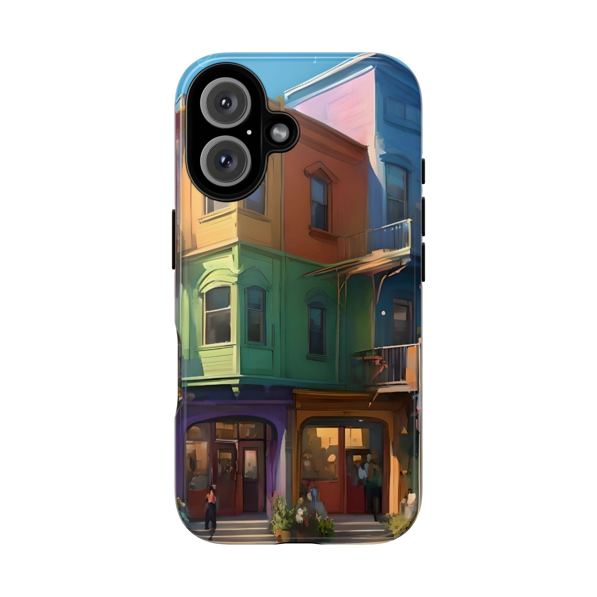 Colorful Phone Case with Artistic Cityscape Design, Tough Phone Cover, Unique Gift for Art Lovers, Vibrant Mobile Accessory, Perfect [...]