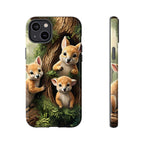 Étui de téléphone à imprimé bébé animal des bois