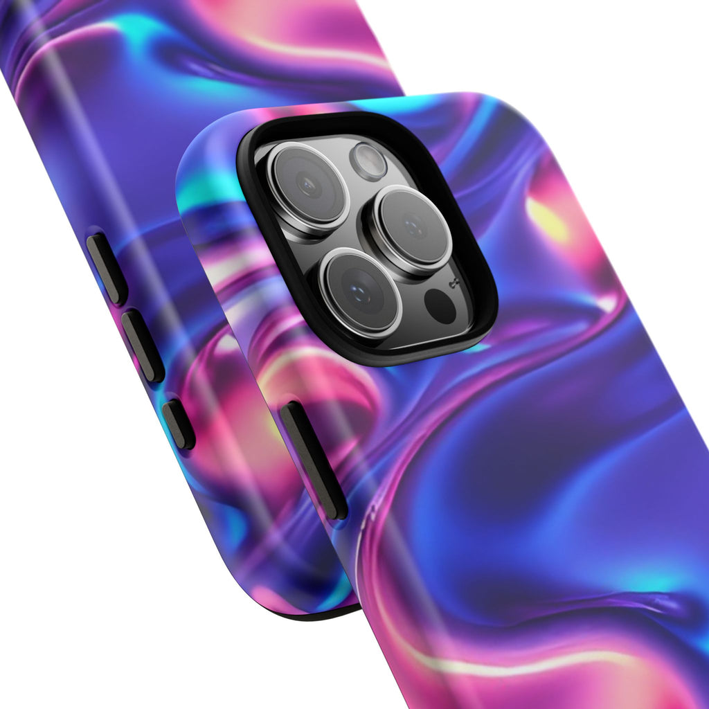 Vibrant Phone Case with Colorful Wave Design, Tough Phone Cover, Stylish Smartphone Case, Unique Gift for Her, Phone Accessories