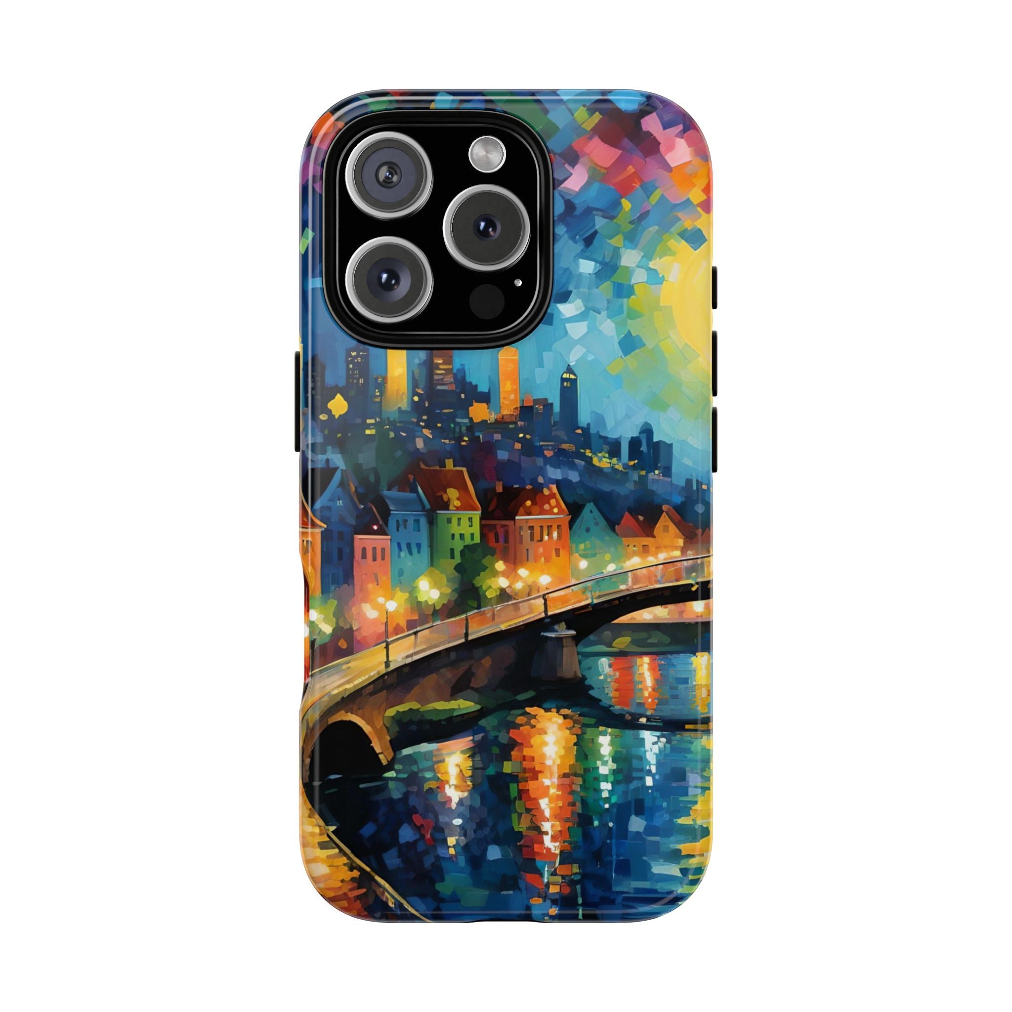 Colorful Phone Case for Tough Cases, Artistic Phone Cover, Unique Gift, Vibrant Design, Decorative Phone Accessories