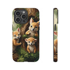 Étui de téléphone à imprimé bébé animal des bois