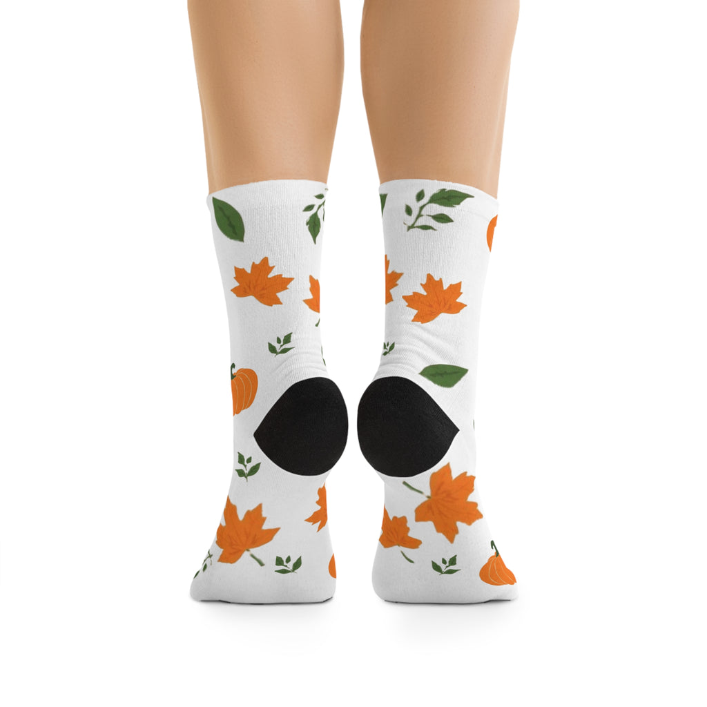 Chaussettes à motif citrouille d'automne