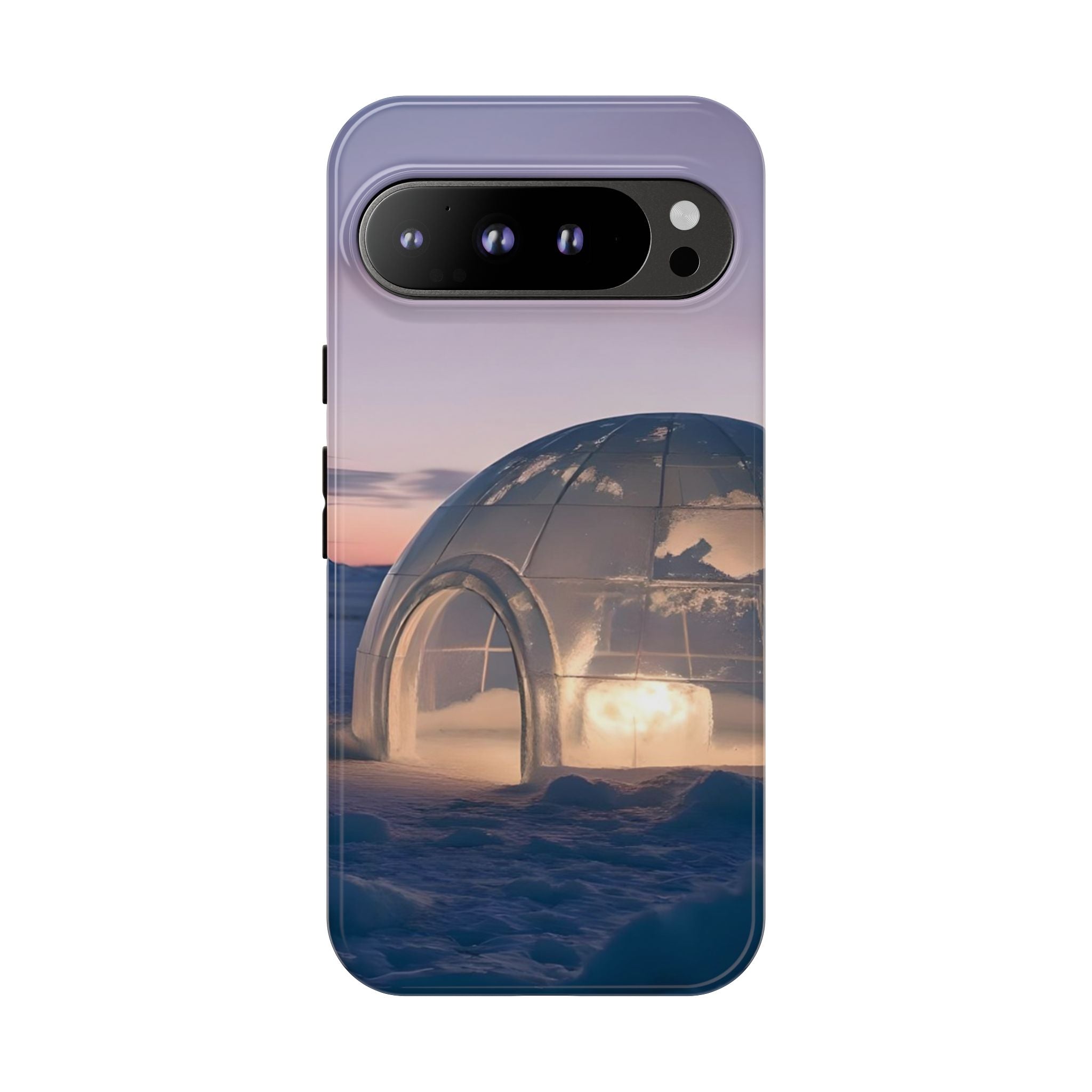Stylish Phone Case with Igloo Design, Tough Cases for Outdoor Lovers, Unique Gift for Adventurers, Phone Cover for Winter, Protective Cases