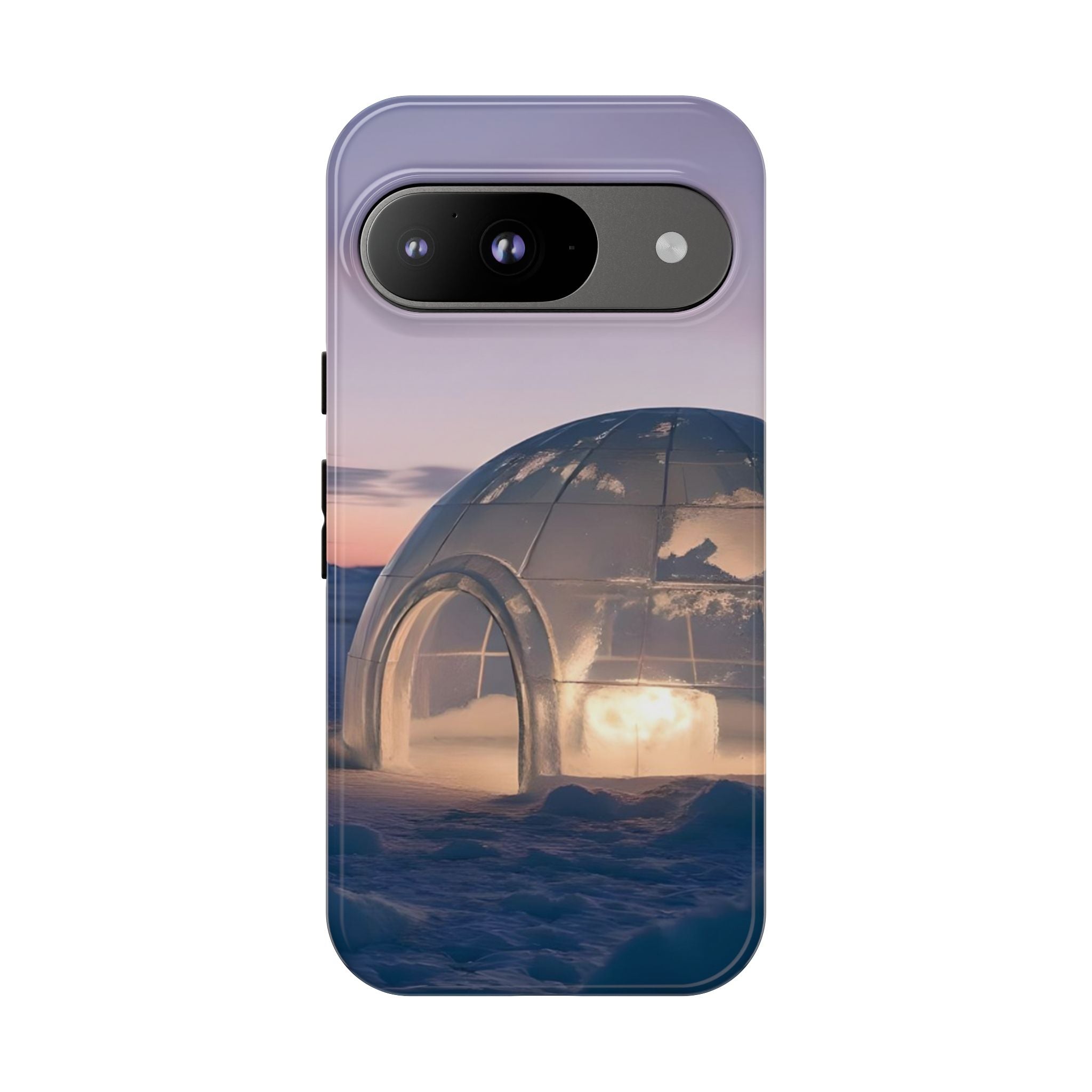 Stylish Phone Case with Igloo Design, Tough Cases for Outdoor Lovers, Unique Gift for Adventurers, Phone Cover for Winter, Protective Cases