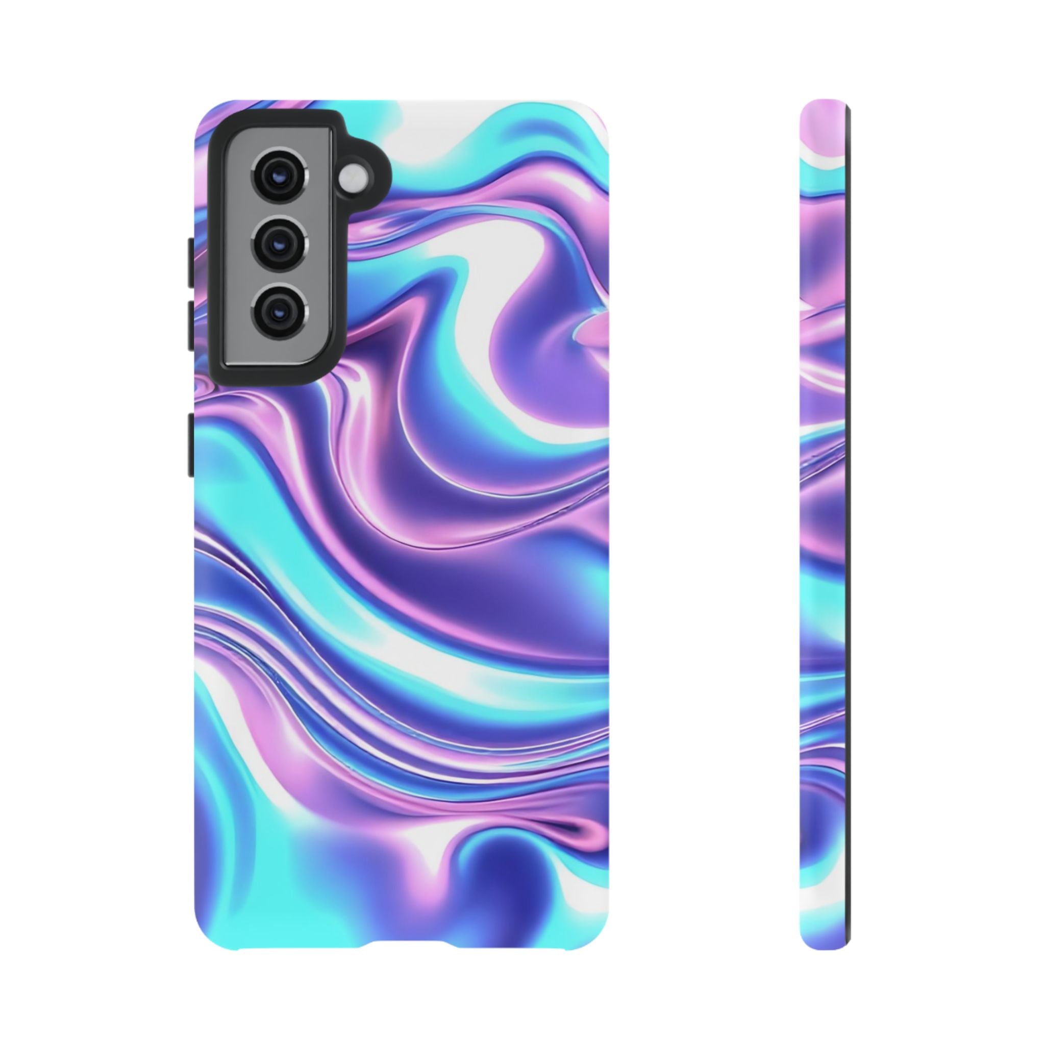 Colorful Phone Case, Tough Case, Swirl Design Phone Cover, Vibrant Phone Accessory, Gift for Her, Trendy Mobile Protection