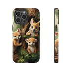 Étui de téléphone à imprimé bébé animal des bois