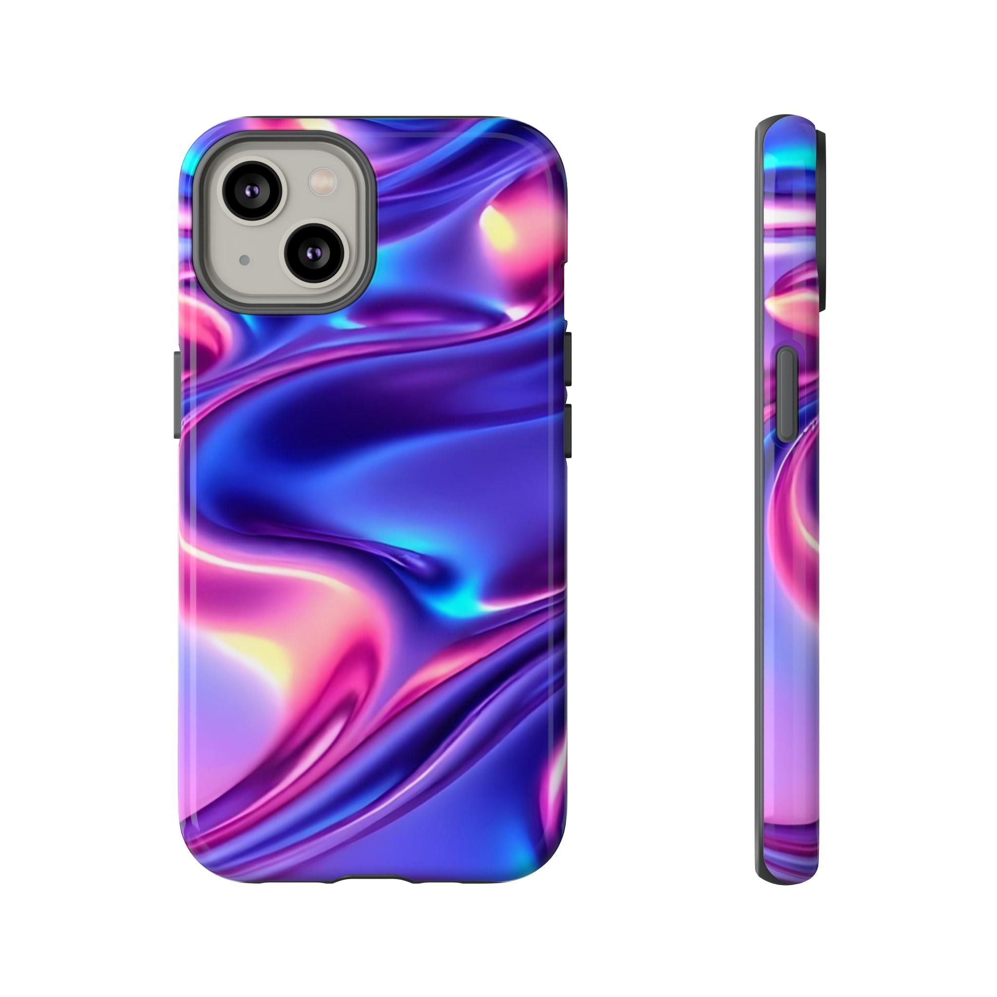 Vibrant Phone Case with Colorful Wave Design, Tough Phone Cover, Stylish Smartphone Case, Unique Gift for Her, Phone Accessories