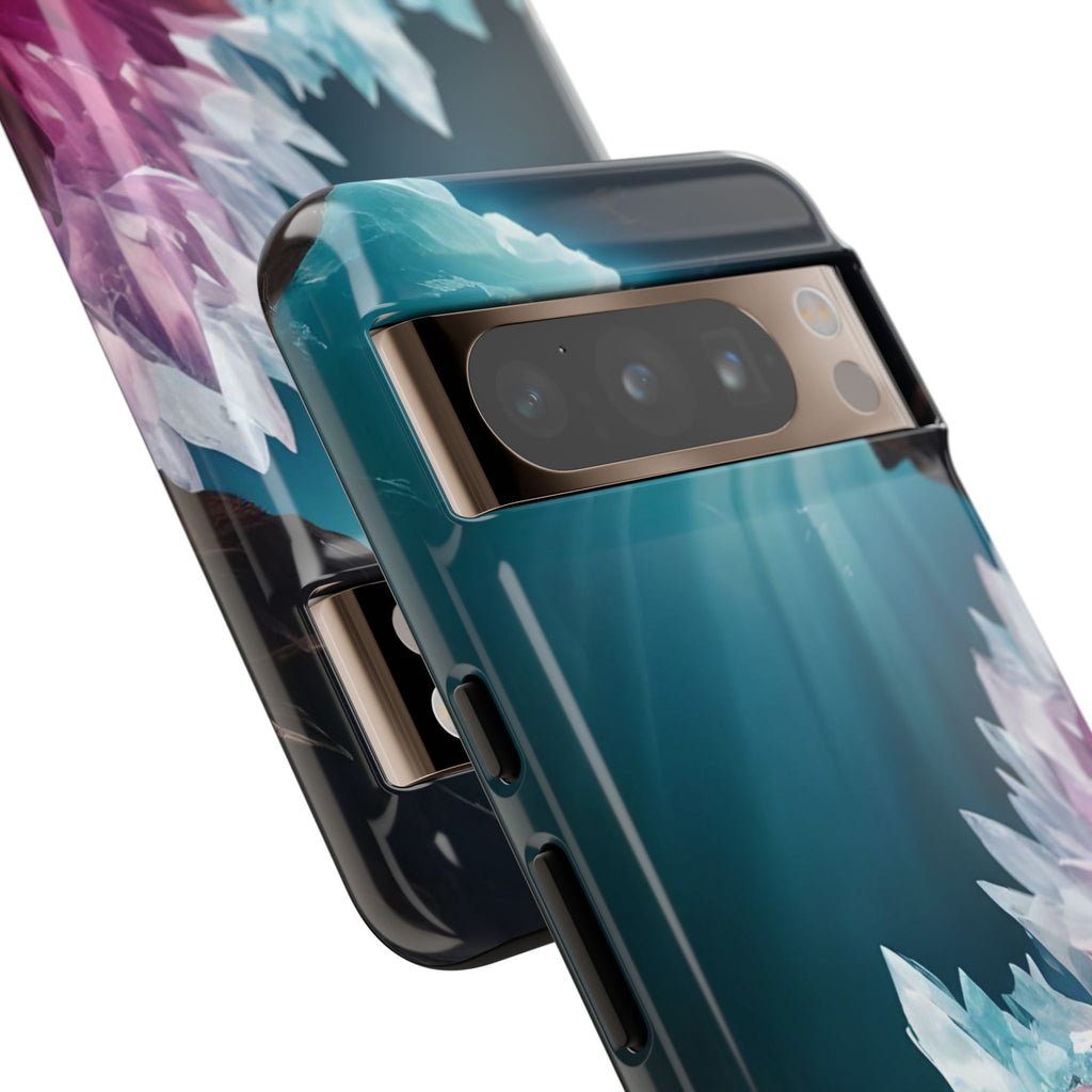 Colorful Crystal Cave Light Beam, Phone Case