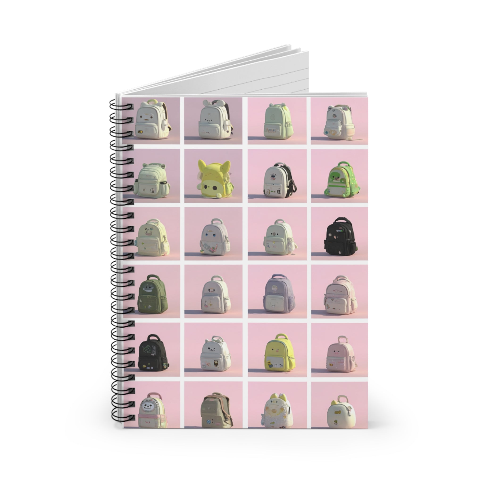 Cute Backpack Spiral Notebook - Ruled Line