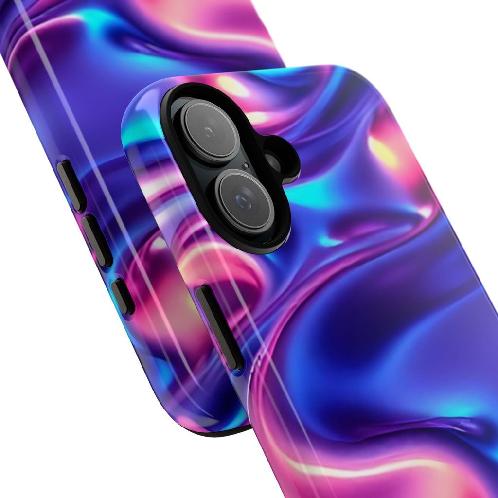 Vibrant Phone Case with Colorful Wave Design, Tough Phone Cover, Stylish Smartphone Case, Unique Gift for Her, Phone Accessories