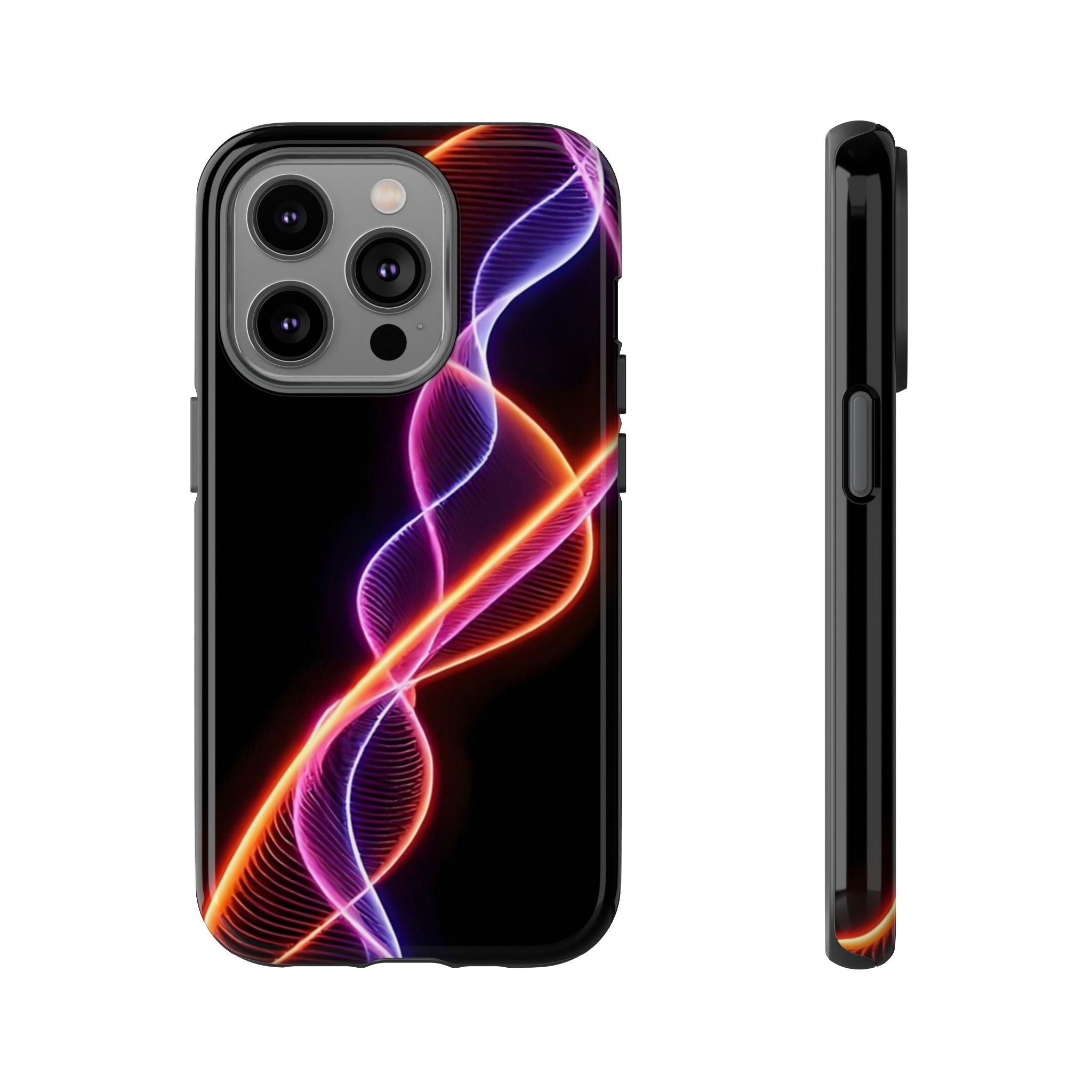 Vibrant Phone Case with Abstract Light Design, Artistic Phone Cover, Modern Tech Accessory, Gift for Tech Lovers, Personalized Phone Case