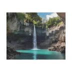 Cascade tropicale pittoresque et paradisiaque, puzzle