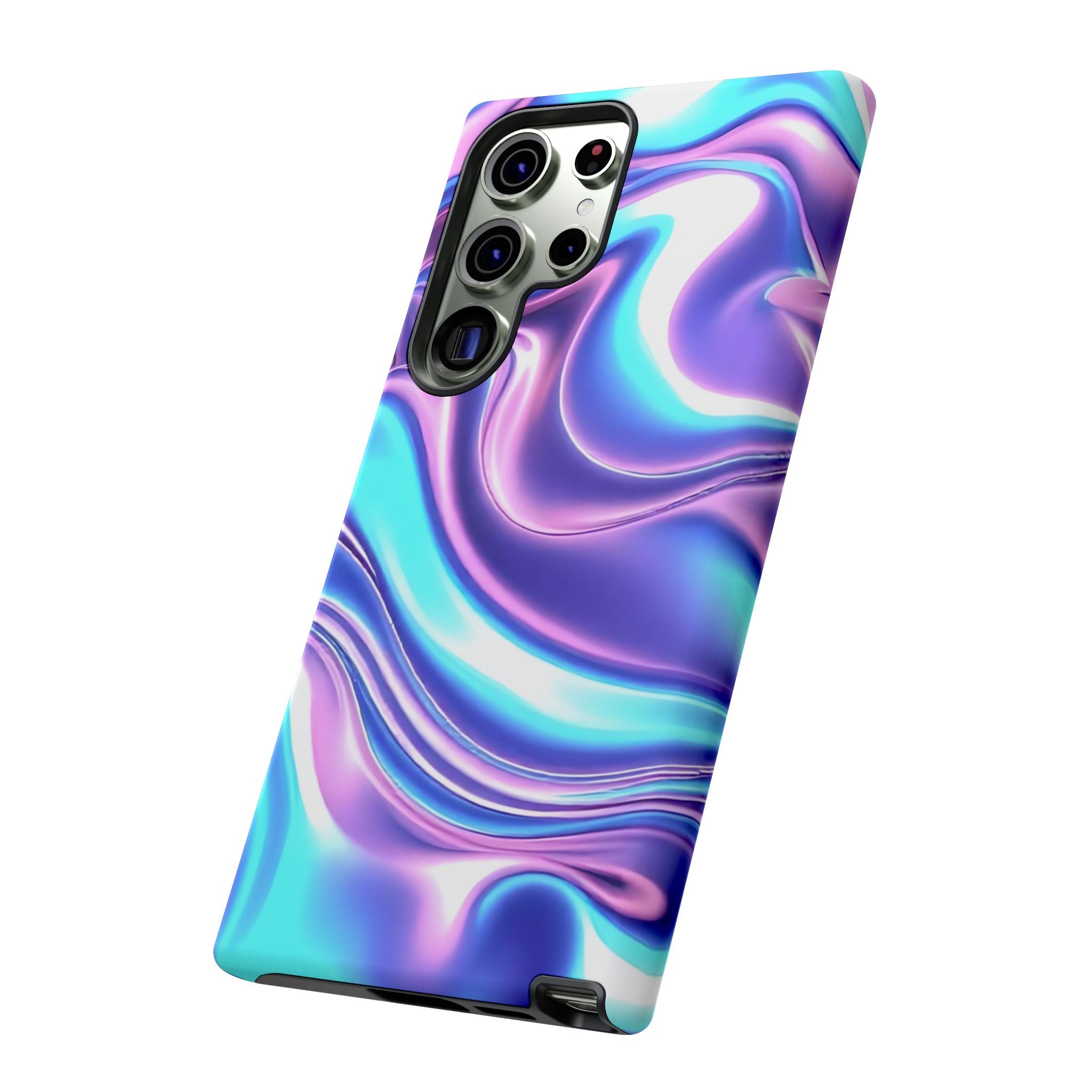 Colorful Phone Case, Tough Case, Swirl Design Phone Cover, Vibrant Phone Accessory, Gift for Her, Trendy Mobile Protection