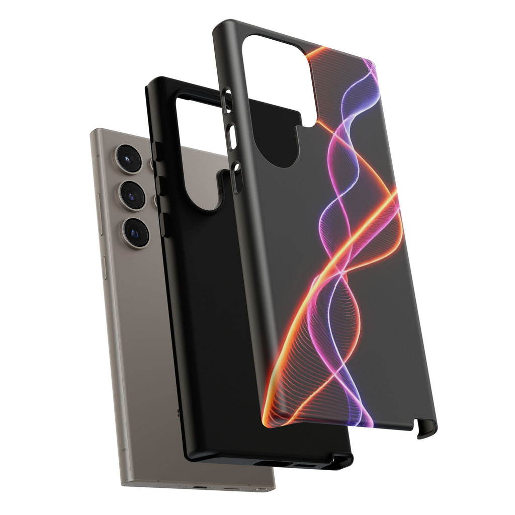 Vibrant Phone Case with Abstract Light Design, Artistic Phone Cover, Modern Tech Accessory, Gift for Tech Lovers, Personalized Phone Case