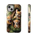 Étui de téléphone à imprimé bébé animal des bois