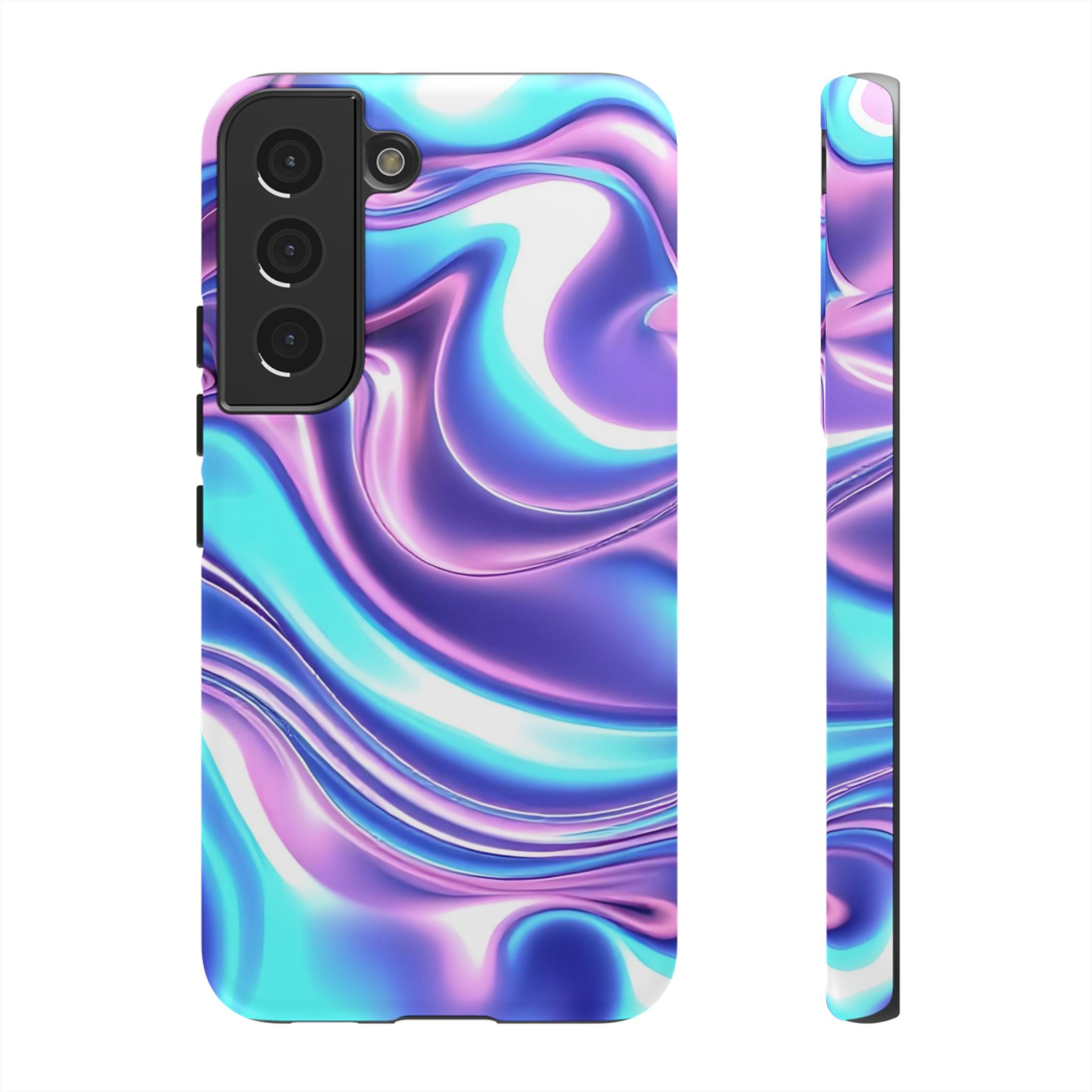 Colorful Phone Case, Tough Case, Swirl Design Phone Cover, Vibrant Phone Accessory, Gift for Her, Trendy Mobile Protection