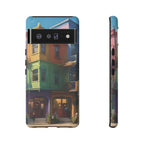 Impression d'art urbain coloré, étui pour téléphone