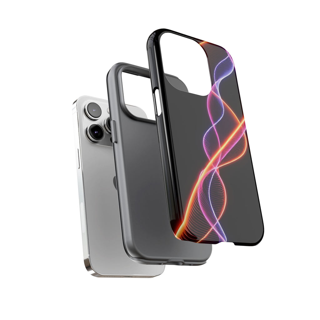 Vibrant Phone Case with Abstract Light Design, Artistic Phone Cover, Modern Tech Accessory, Gift for Tech Lovers, Personalized Phone Case