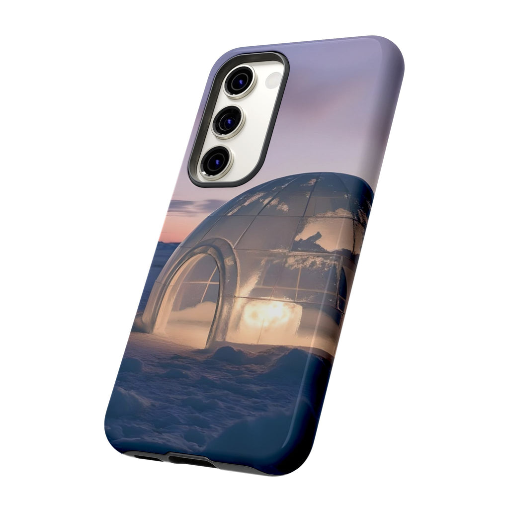 Arctic Igloo Twilight Snow Landscape, Phone Case
