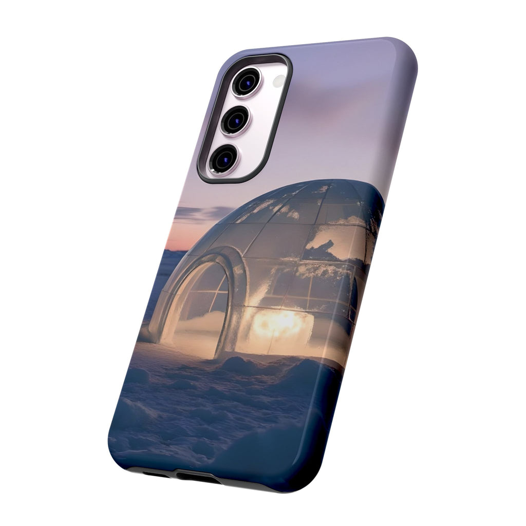 Arctic Igloo Twilight Snow Landscape, Phone Case