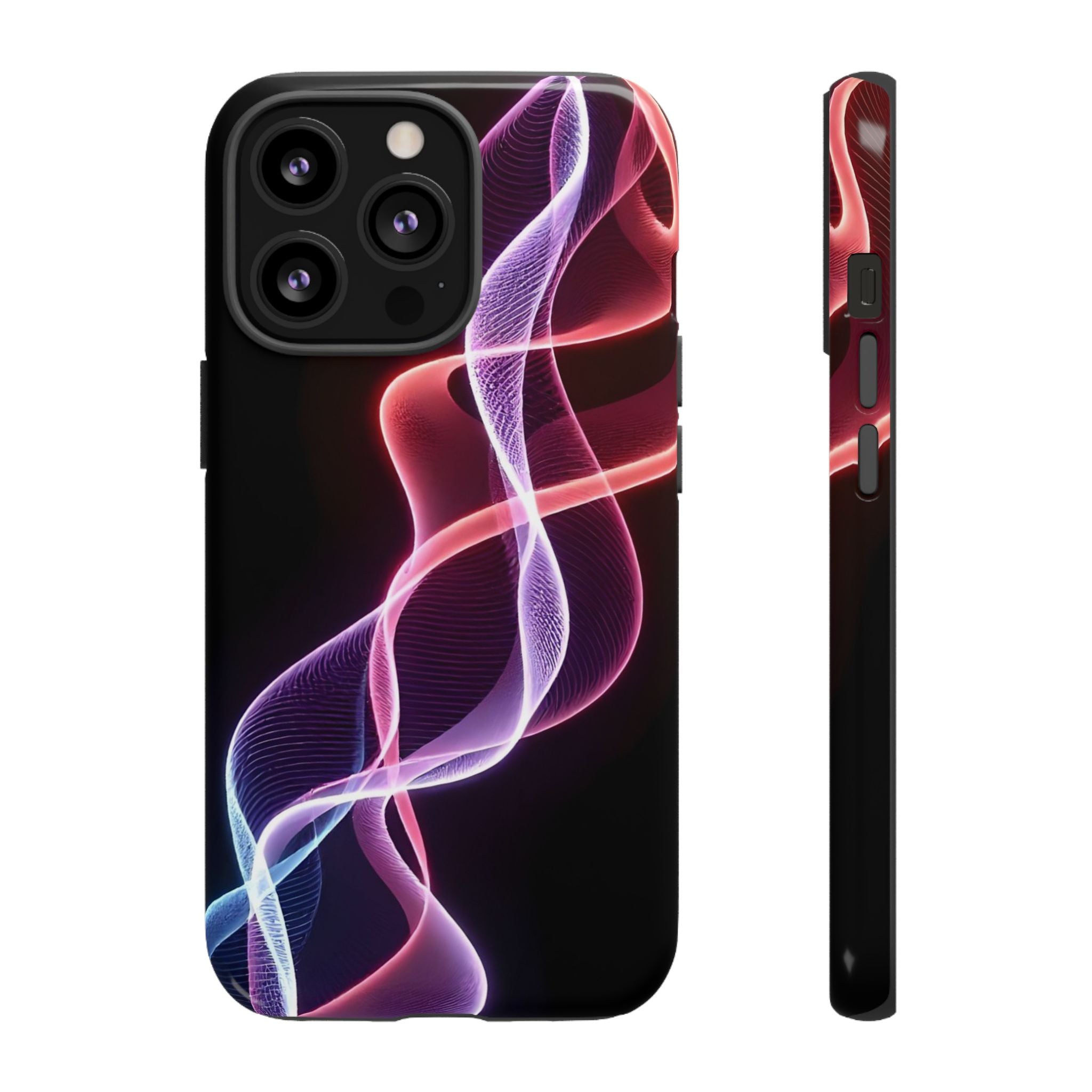 Stylish Phone Case with Vibrant Wave Design, Tough Cases, Phone Accessories, Unique Gift, Trendy Tech, Fashionable Protection