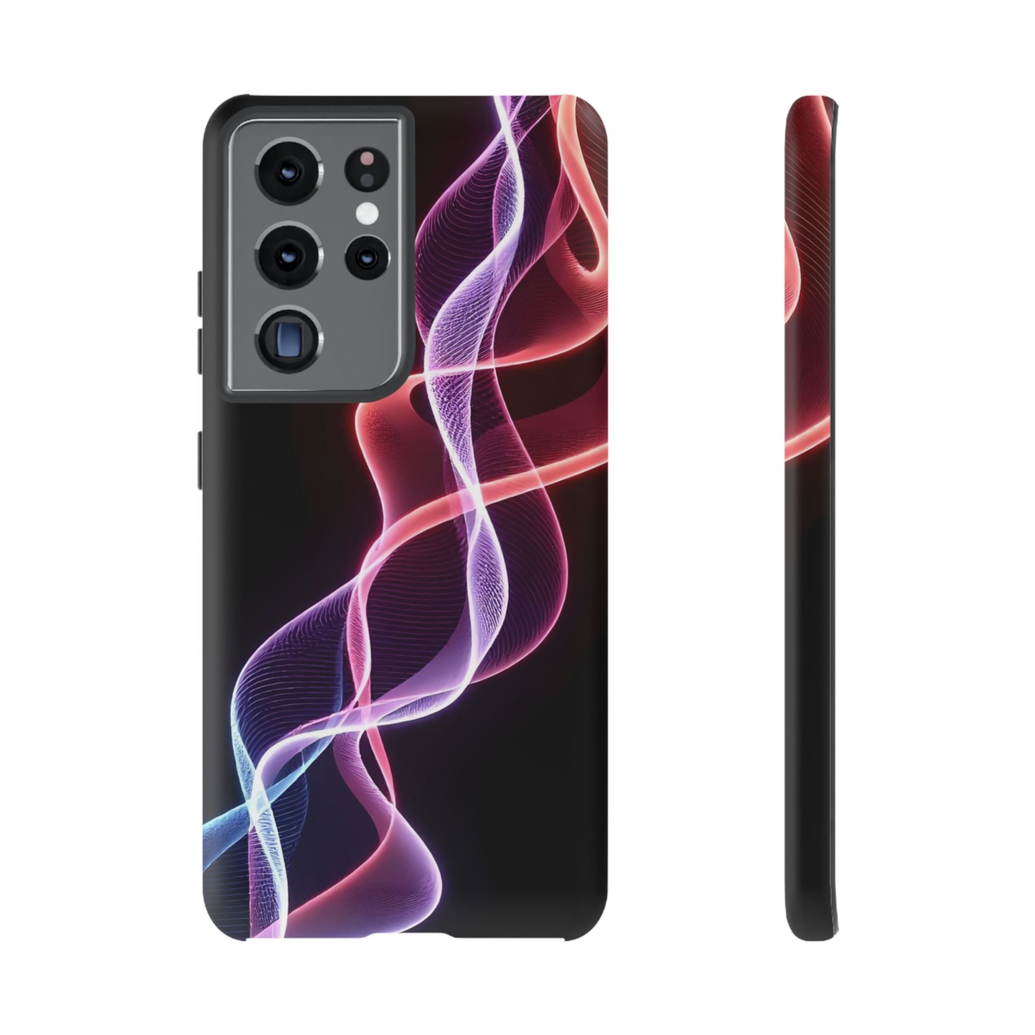 Stylish Phone Case with Vibrant Wave Design, Tough Cases, Phone Accessories, Unique Gift, Trendy Tech, Fashionable Protection