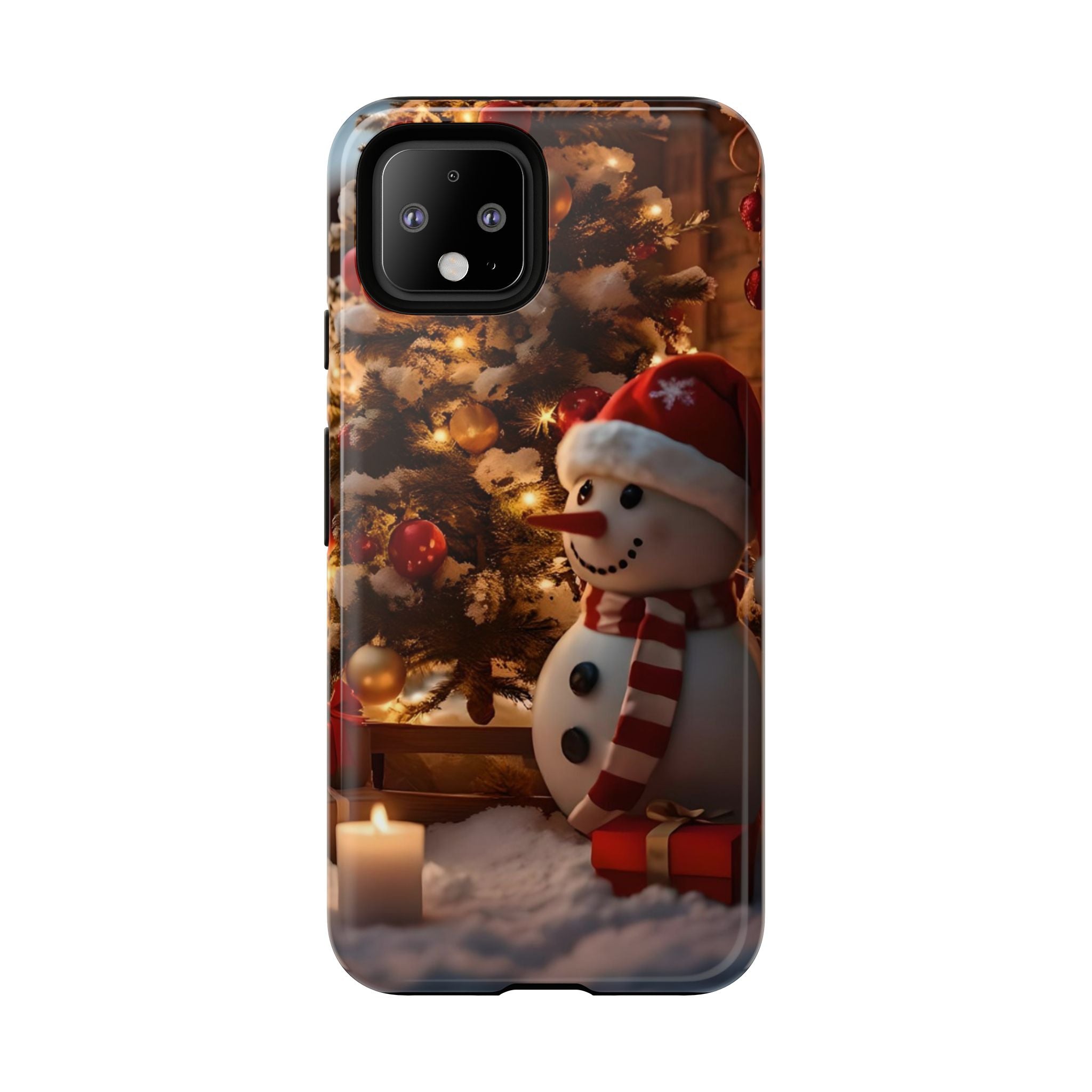 Christmas Snowman Phone Case, Tough Cases Cute Holiday Gift, Winter Aesthetic Phone Cover, Snowman Decor, Christmas Phone Accessories