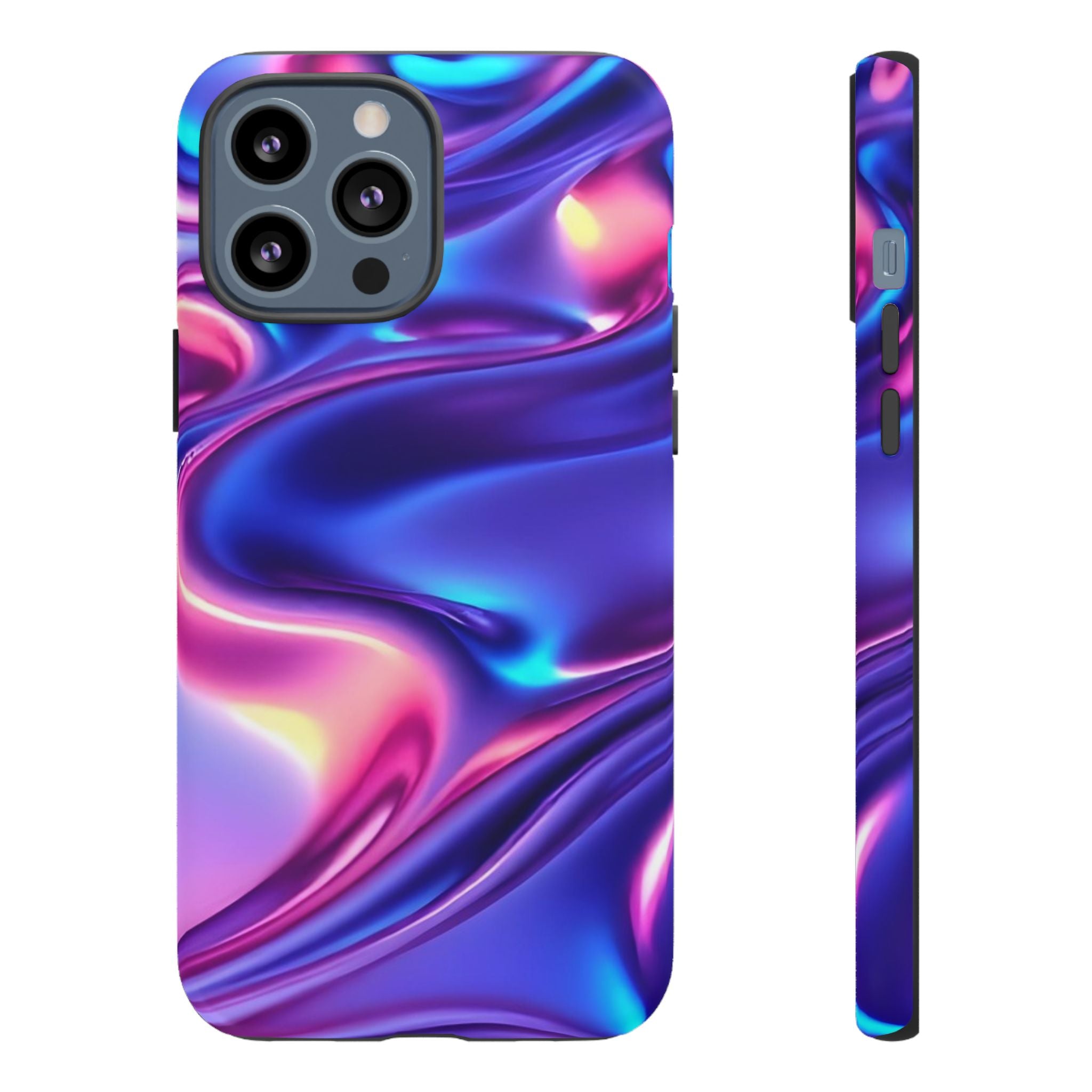 Vibrant Phone Case with Colorful Wave Design, Tough Phone Cover, Stylish Smartphone Case, Unique Gift for Her, Phone Accessories