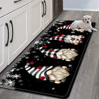 Adorable Christmas Faceless Gnome Kitchen Rug-1