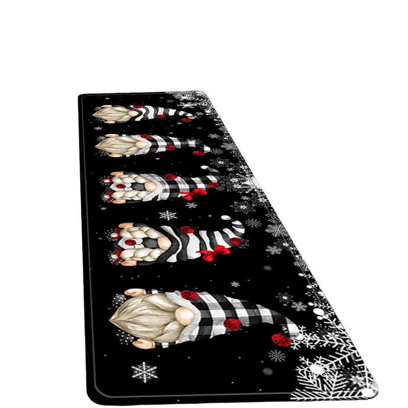 Adorable Christmas Faceless Gnome Kitchen Rug-0