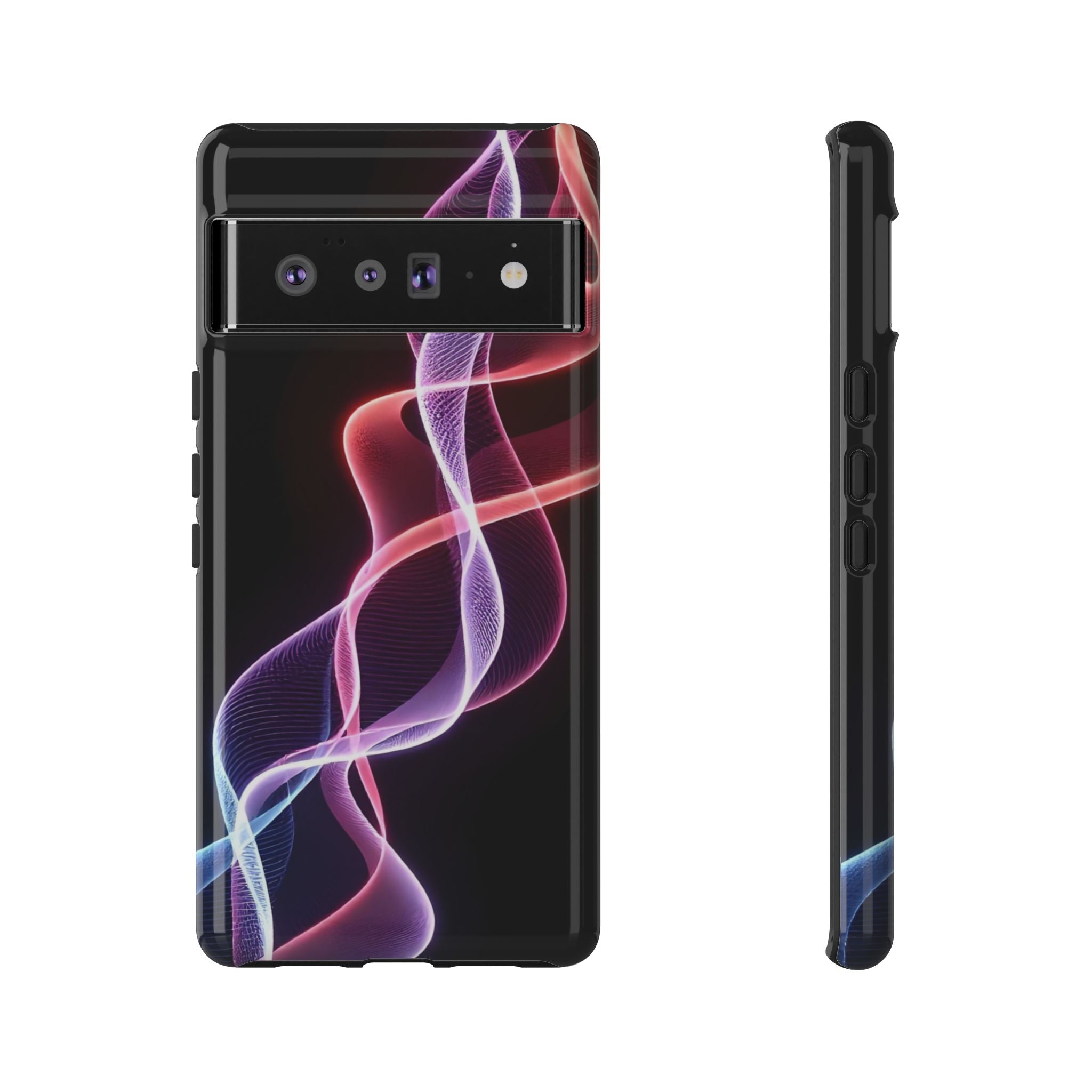 Stylish Phone Case with Vibrant Wave Design, Tough Cases, Phone Accessories, Unique Gift, Trendy Tech, Fashionable Protection