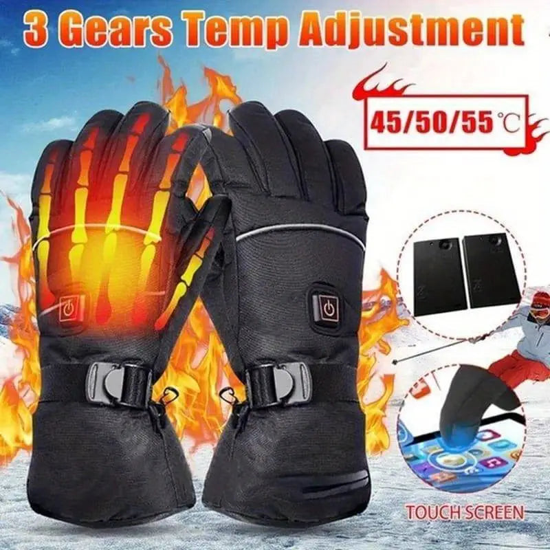 Winter Electric Battery Heating Gloves - Touch Screen Motor Gloves-1