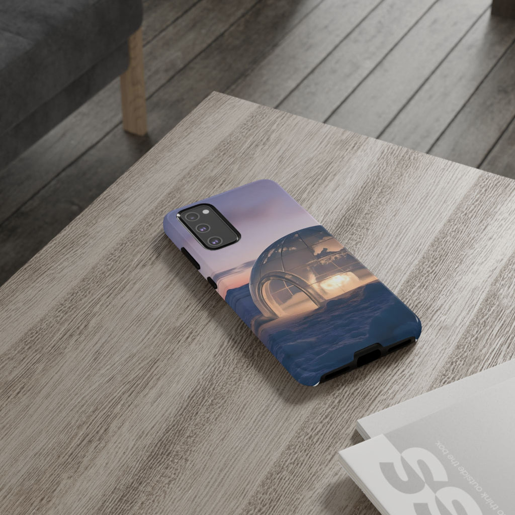 Arctic Igloo Twilight Snow Landscape, Phone Case