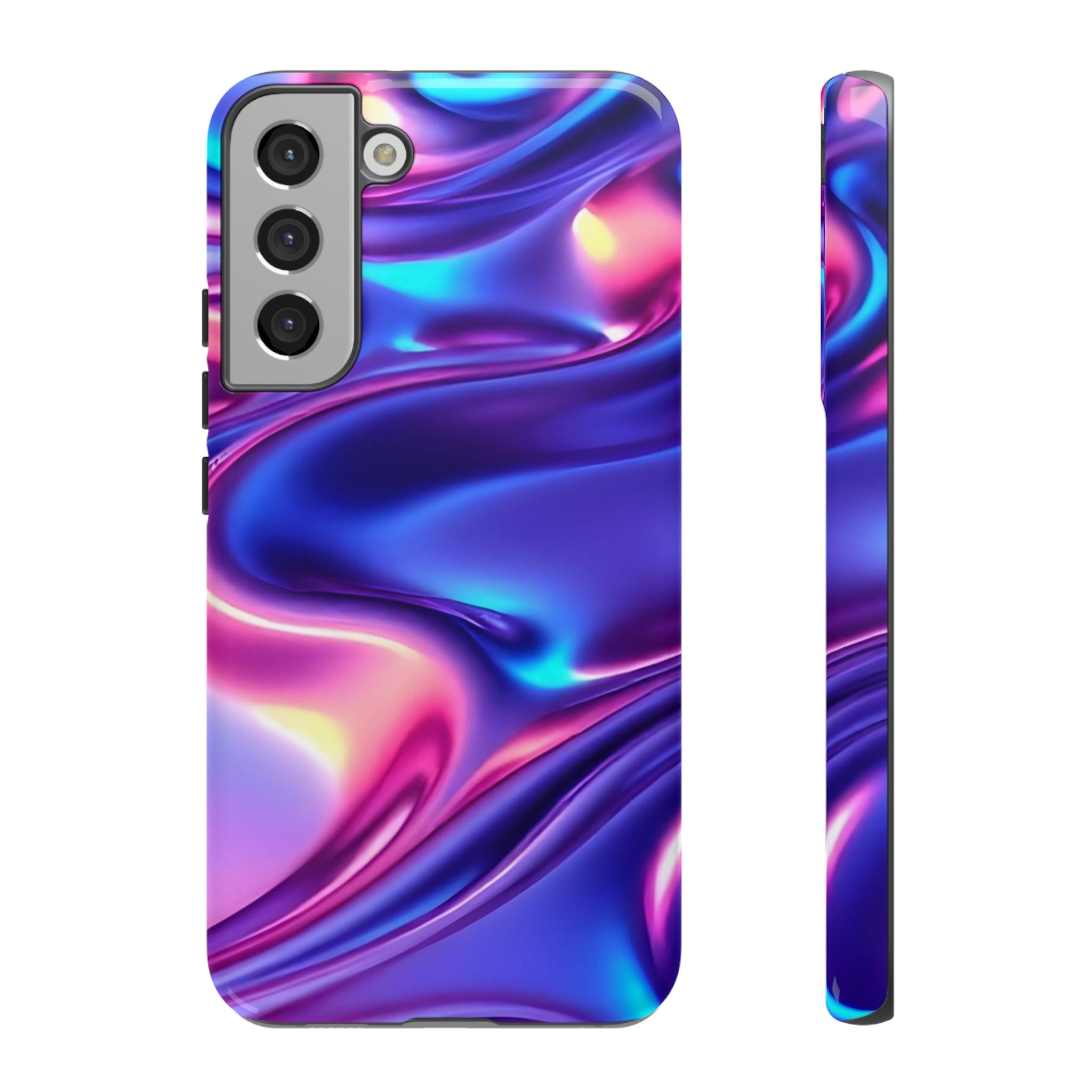 Vibrant Phone Case with Colorful Wave Design, Tough Phone Cover, Stylish Smartphone Case, Unique Gift for Her, Phone Accessories