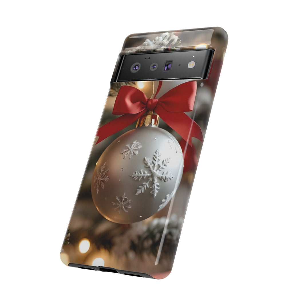 Christmas Phone Case with Seasonal Ornament Design